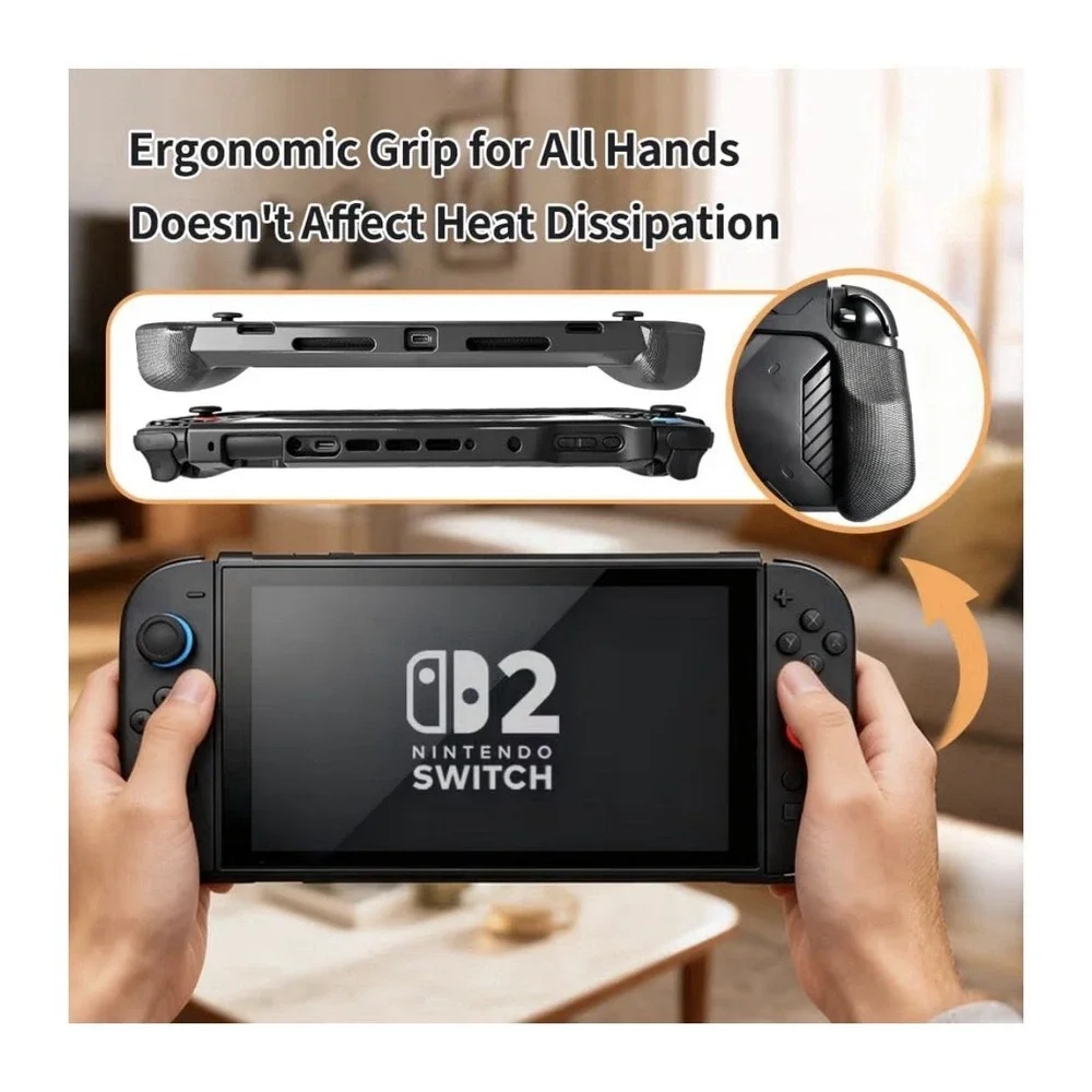 NEW Nintendo Switch 2 2025 Model Protective Hard Case Black